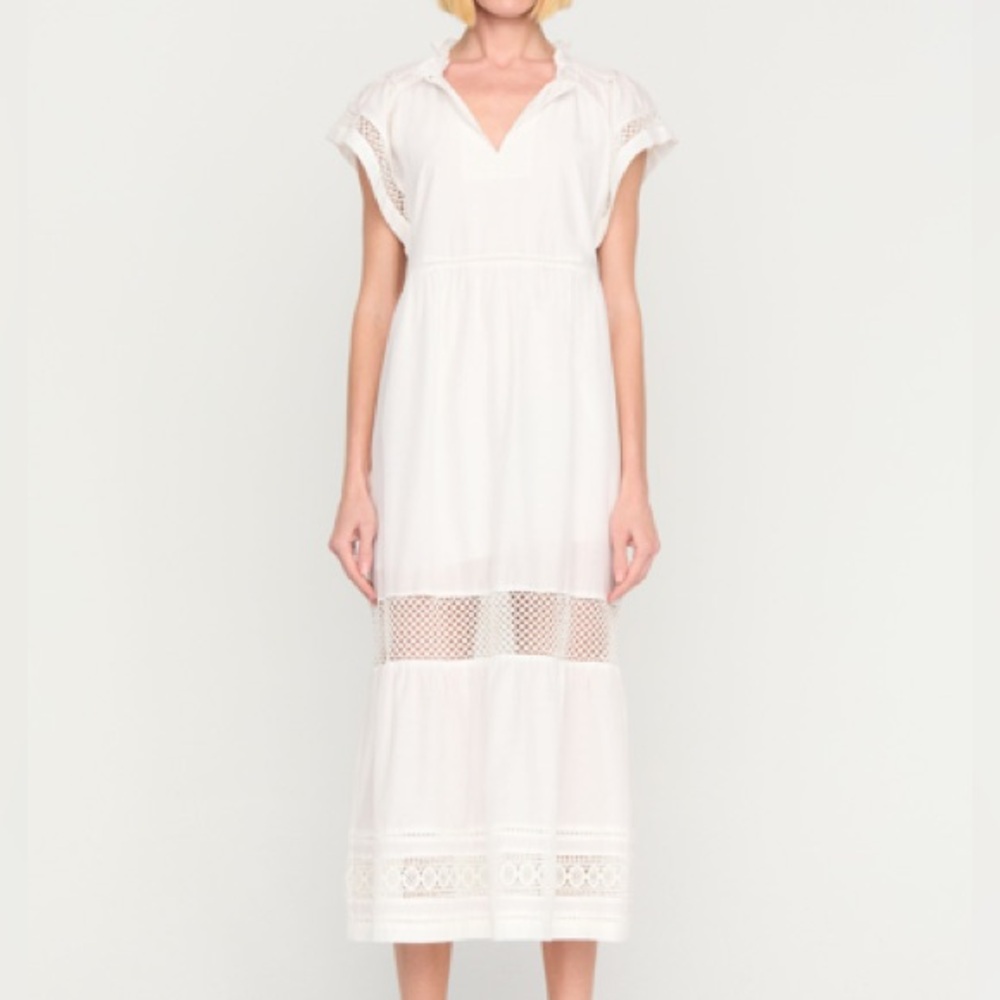 Marie Oliver Day Midi Dress in white